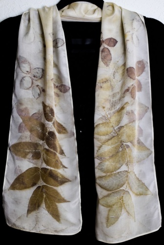 Butternut eco printed scarf, 35